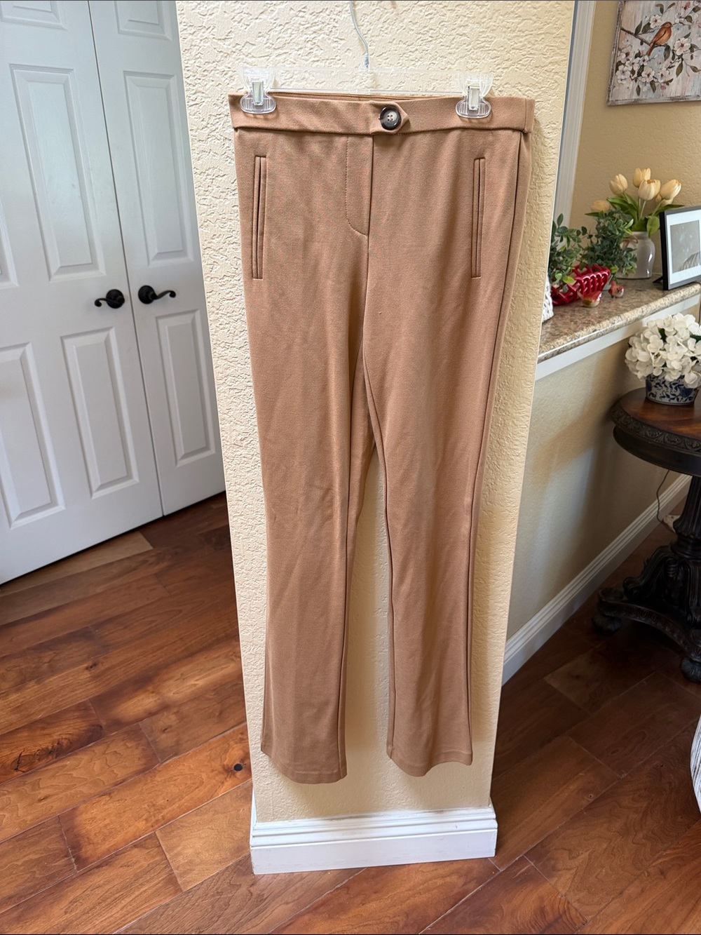 Jules & Leopold Camel Boot-Cut Pull-On Pants